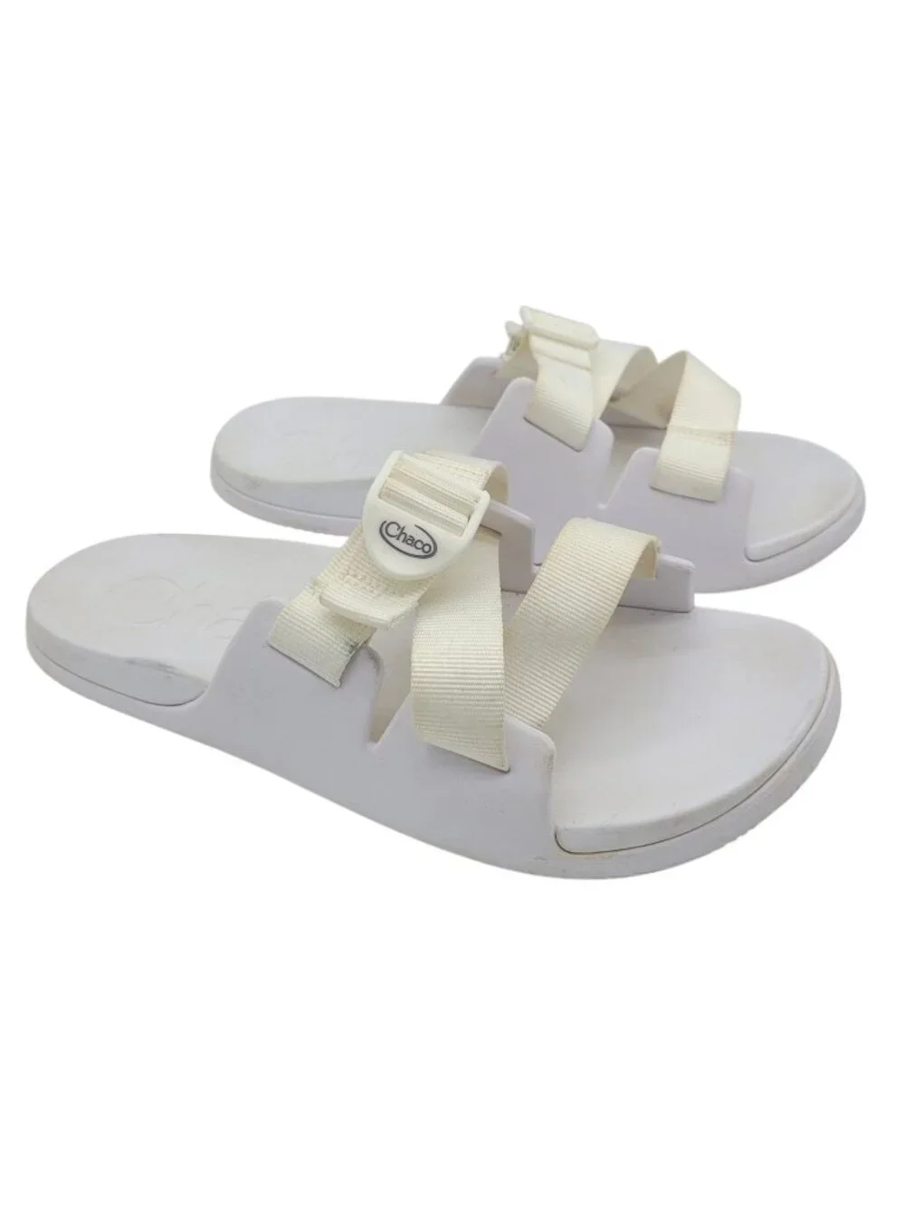 Chaco Chillos Performance Slide Sandals White Size 11 Casual Comfort